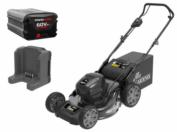 Mr. Gardener grasmaaier accu 4-in-1 4Ah 60v