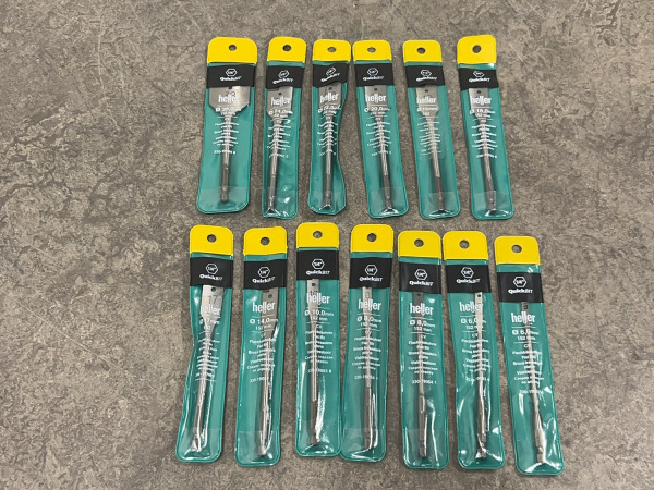 Heller vlakfreesboren QuickBIT 1/4" set 13-delig