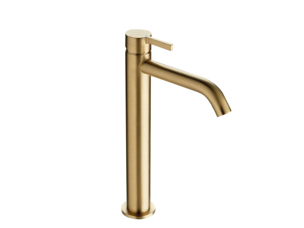 Lavigo wastafelkraan highriser coldstart Sky mat goud