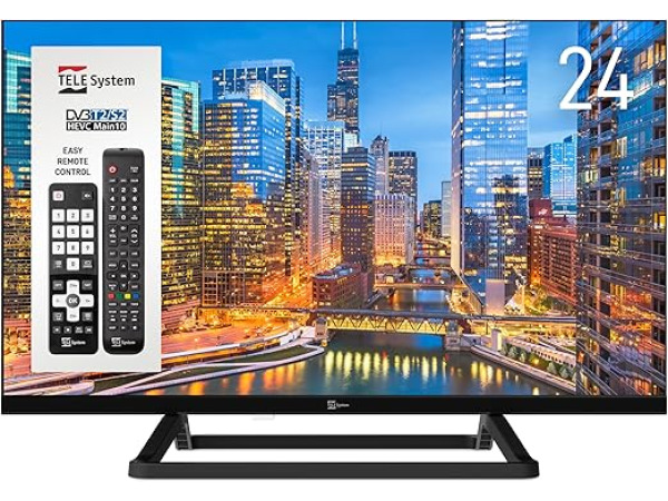 TELE System 24 inch TV - HD Ready - Dolby Audio