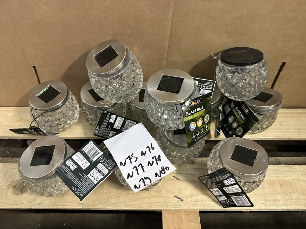 Partij Solar LED verlichting Glass Balls #75