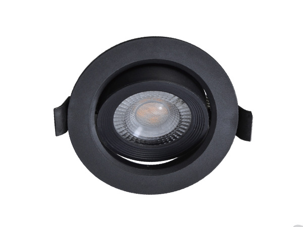 20x 4.9W SMD LED Inbouwspot 3000K zwart met lens