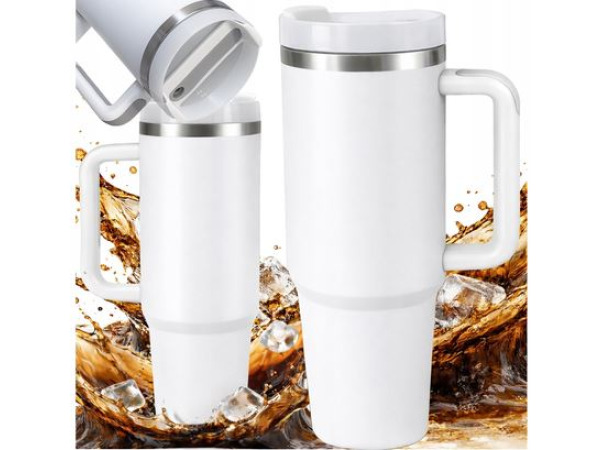 Grote thermische mok 1.2l wit