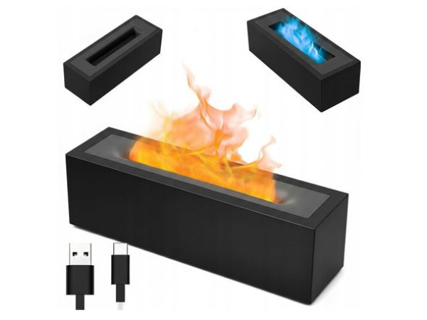 Usb geleide ultrasone luchtbevochtiger met vlameffect