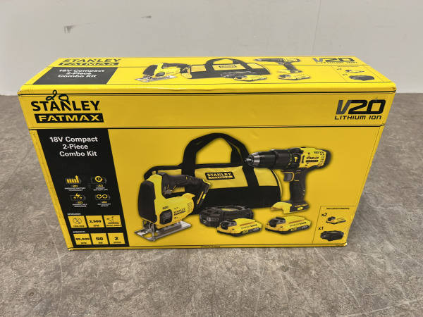 Stanley accu klopboormachine en decoupeerzaag set SFMCK212D2