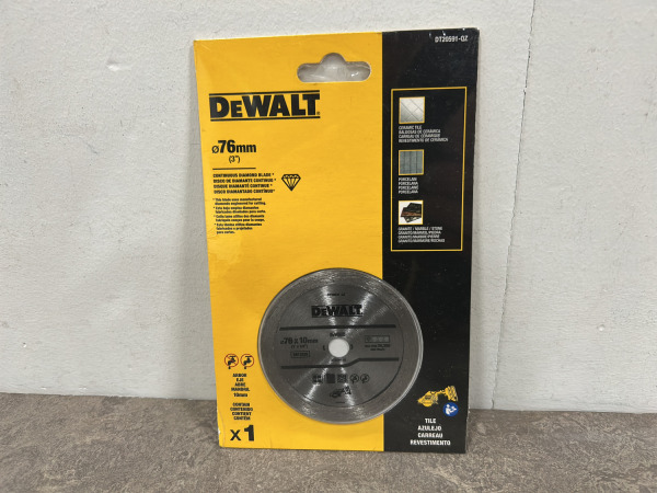 4x DeWalt diamantzaagblad ø76mm DT20591-QZ