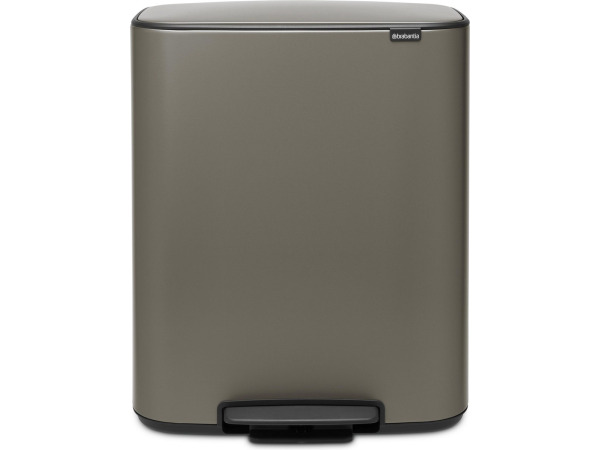 Brabantia Bo Prullenbak - 60 liter - 1 vak - Platinum