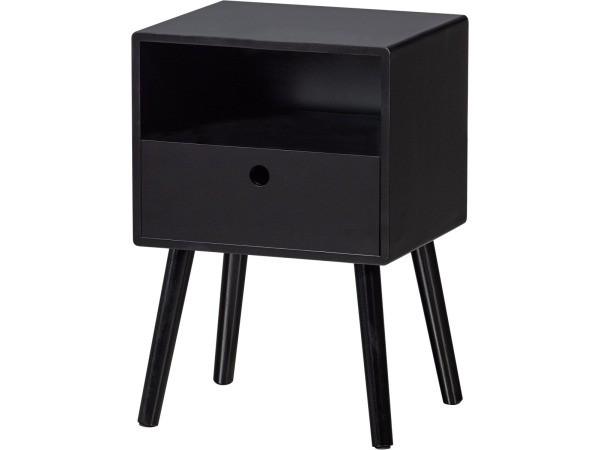 WOOOD Ozzy Nachtkastje Hout Zwart 53x36x30