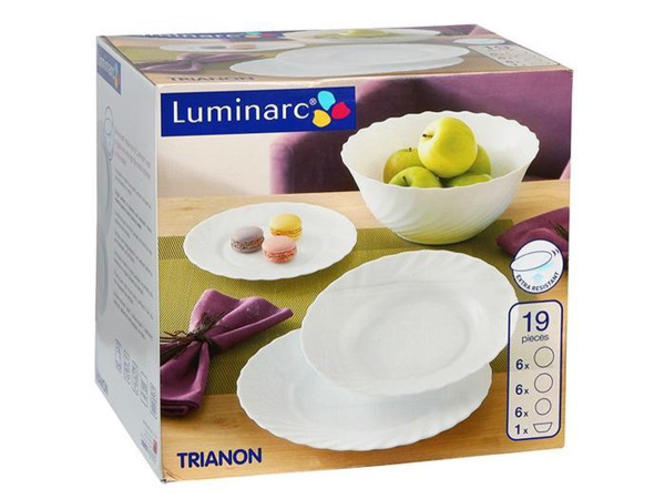 Luminarc Trianon Serviesset Wit