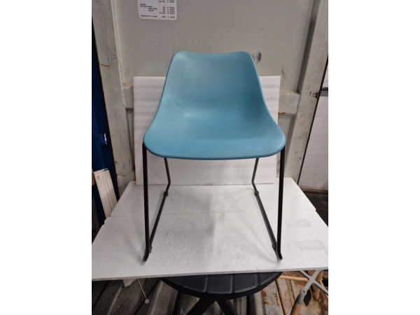 Woood Bucket Chair Blauw 73x48x43 cm