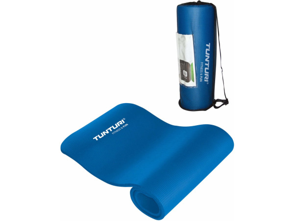 Tunturi NBR Yogamat met Draagtas Blauw