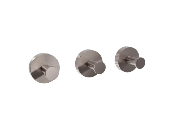 Blaufoss Harmony handdoekhaakjes set 3 CoolMetal