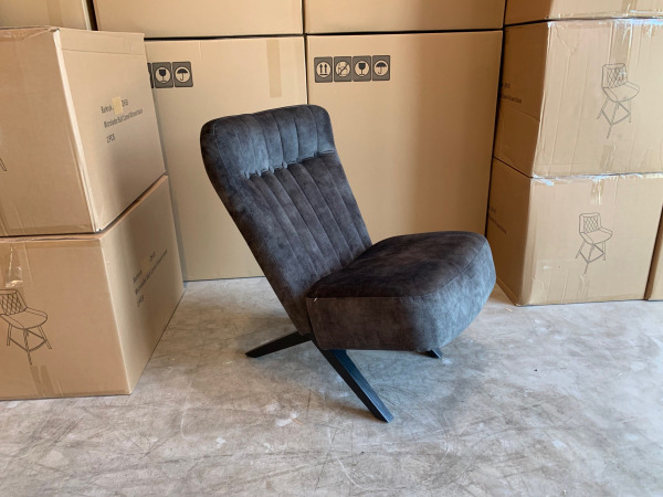 Fauteuil Denzi - Velours - Velvet - Groen - Donkergroen