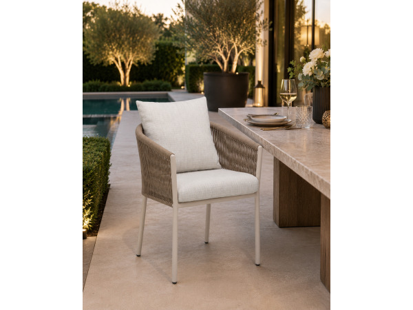 Polei outdoor stoel set van 6 - Creme