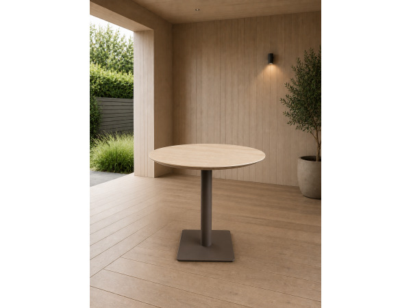 Flora outdoor tafel 80Ø - Bruin