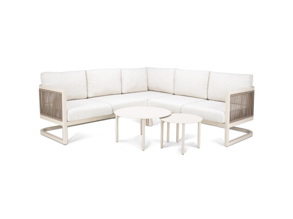 Outdoor Loungeset Sierra corner - creme (quick dry)