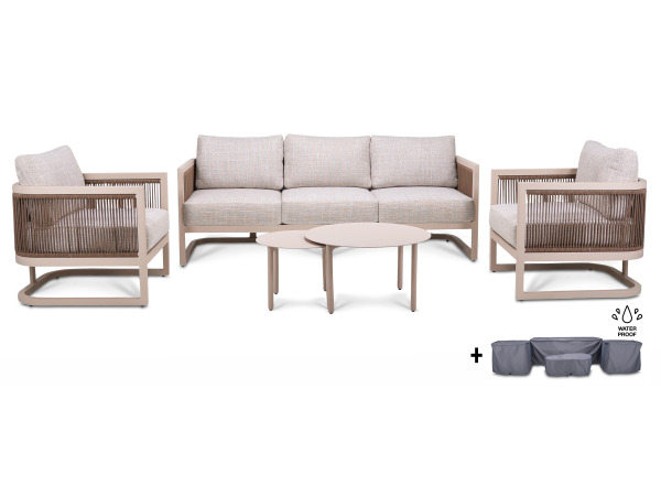 Outdoor Loungeset Sierra - creme (quick dry)