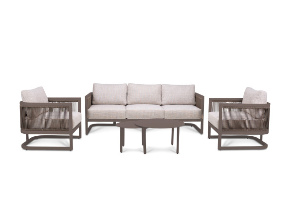 Outdoor Loungeset Sierra - bruin (quick dry)