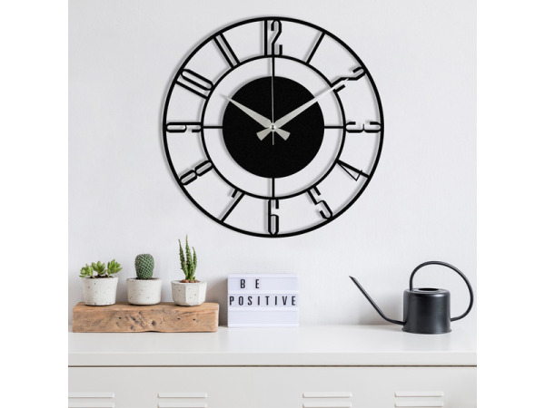 Enzoclock S011 Metalen Wandklok 48 cm – Retour