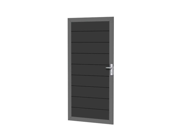 Aluminium tuindeur - Antraciet - 183x93 cm