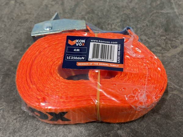 25x Konvox Spanband met klemgesp – 25mm x 4 m