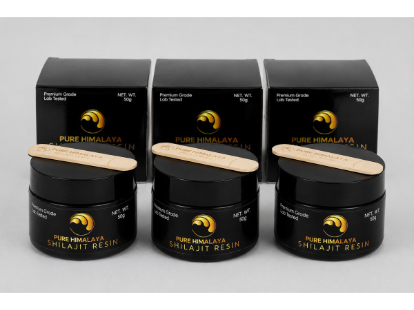 3x Pure Himalaya Shilajit Resin 50g – Premium Grade – Nieuw