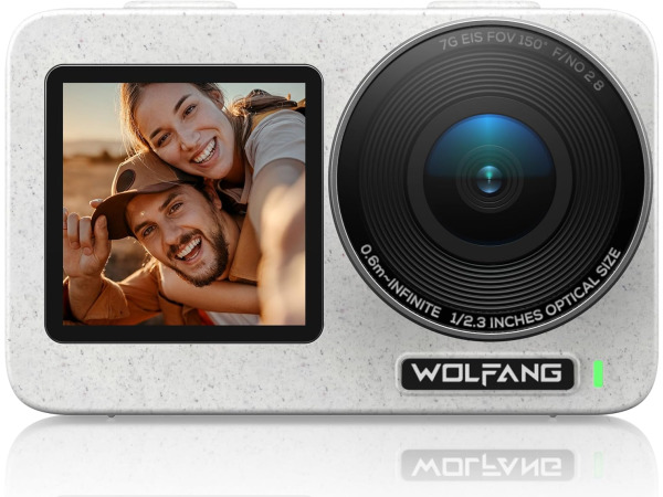WOLFANG Seeker One Actiecamera 4K - 60fps - Dual Screen