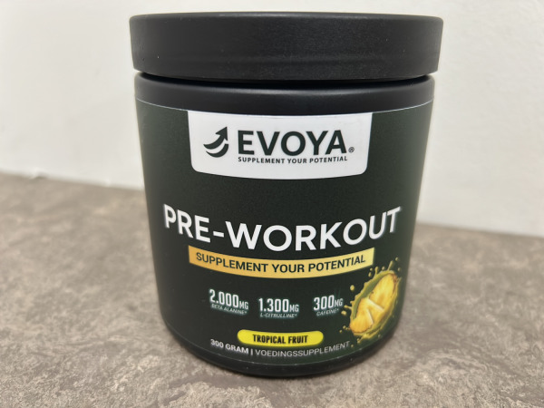 10x Evoya pre-workout Tropical fruit 300g