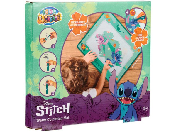 150x Disney Stitch - Waterkleuren speelmat