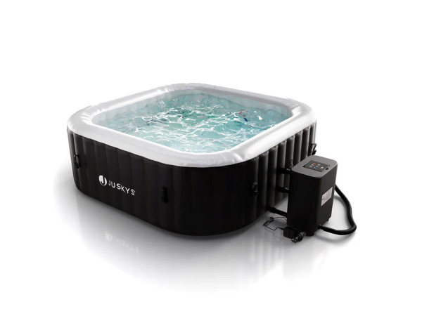 Opblaasbare Whirlpool - 4-6 personen - Zwart / Wit