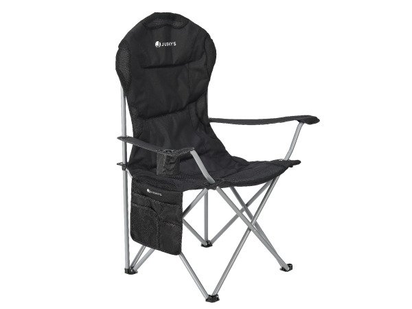 Inklapbare Campingstoel / Vouwstoel Lido - Zwart