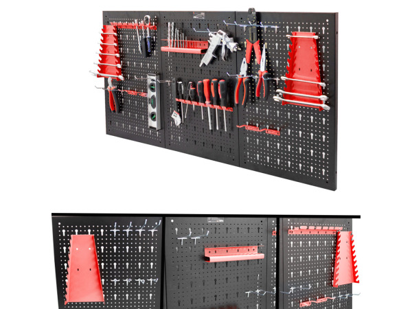 Gereedschapsbord 3 delig incl. wandbevestiging 