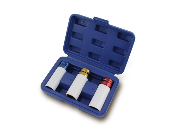 3-delige slagmoersleutelset - 1/2" - 17mm / 19mm / 21mm