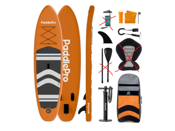 LifeGoods PaddlePro SUP Board met Zitje - Opblaasbaar