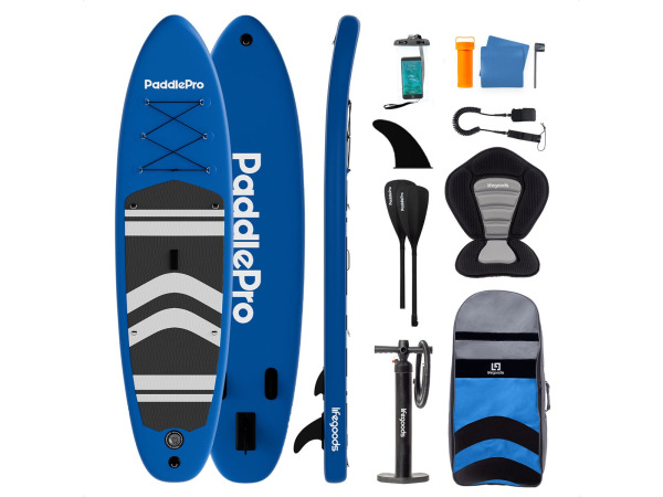 LifeGoods PaddlePro SUP Board - met Zitje - 320x81cm