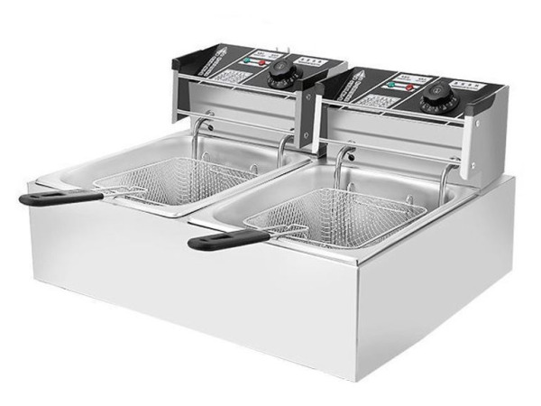 Dubbele elektrische friteuse - 2 × 6L  2500 W