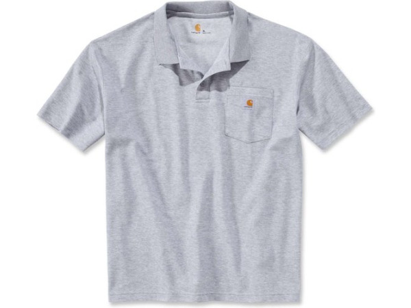 3x Carhartt Contractor's Work Pocket Heather Grey Polo