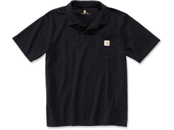 2x Carhartt K570 Work Pocket Polo - Original Fit - Black - S