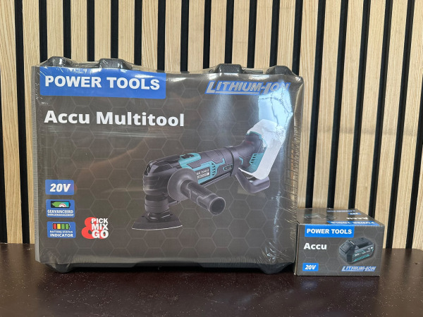 20V Accu Multitool met 4.0Ah Accu en Koffer