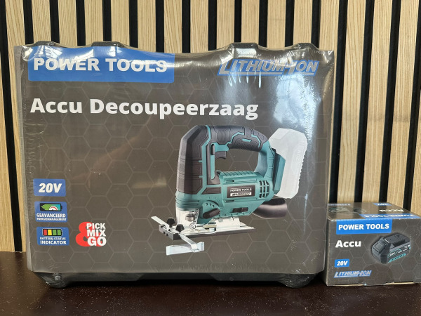 20V Accu Decoupeerzaag met 4.0Ah Accu en Koffer