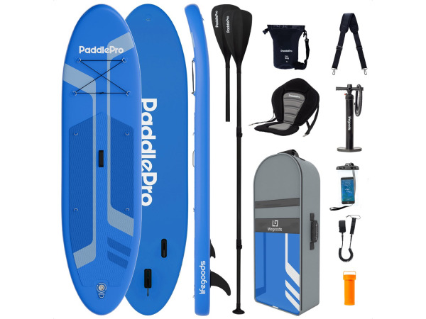 LifeGoods PaddlePro SUP Board - met Zitje - 320x81cm