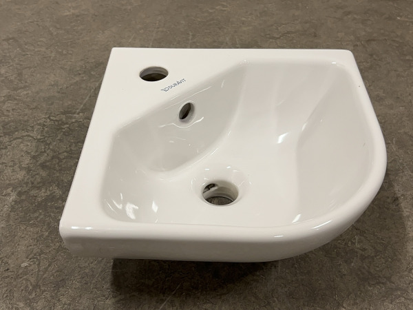 2x Duravit hoekfontein met kraangat 43x38cm Me by Starck