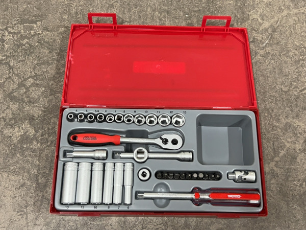 Tengtools doppenset 35-delig  1/4" 12kant