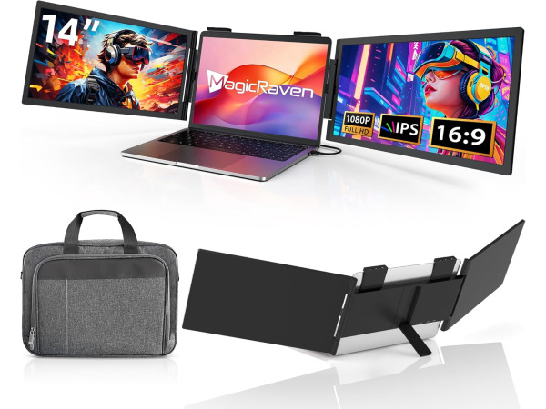 MAGICRAVEN Draagbare Dubbele Monitor 14" 1080P - voor Laptop