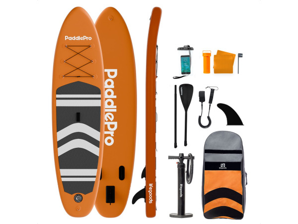 LifeGoods PaddlePro SUP Board - Max. 150KG - 320x81cm