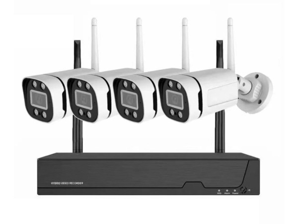 Draadloos Wi-Fi IP-beveiligingssysteem met 4 camera's