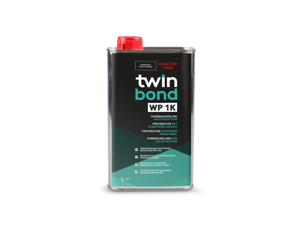 2x TwinBond - TwinBond WP 1K - Houtverduurzaming - 1L
