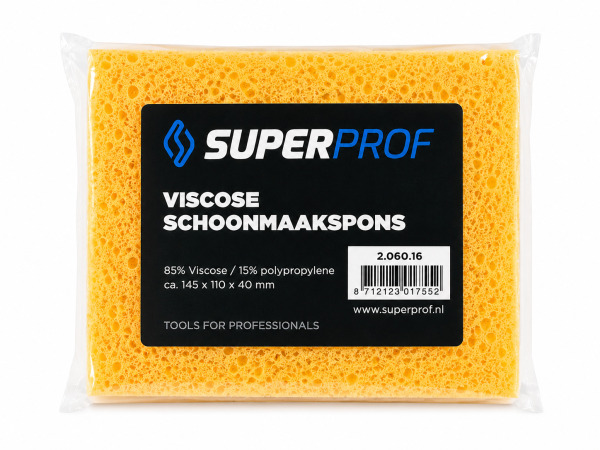 3x SUPER PROF SPONS VISCOSE GEEL 145X110X40MM