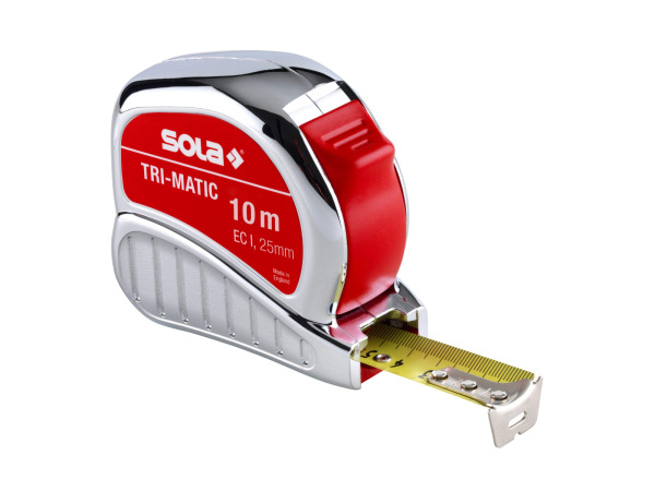 4x Sola rolmaat 10m x 25mm Tri-Matic