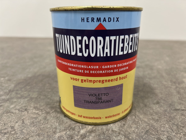 2x Hermadix tuindecoratiebeits 750ml Violetto